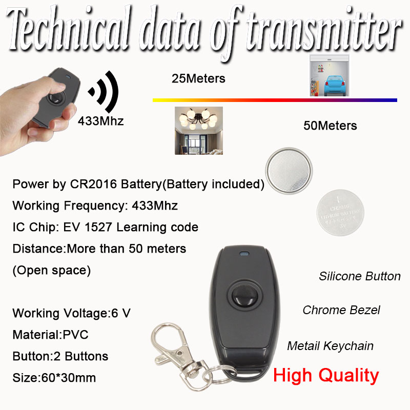433mhz DC 3.6V 6V 12V 24V 1CH  - 433Mhz Receiver Module recension och pris