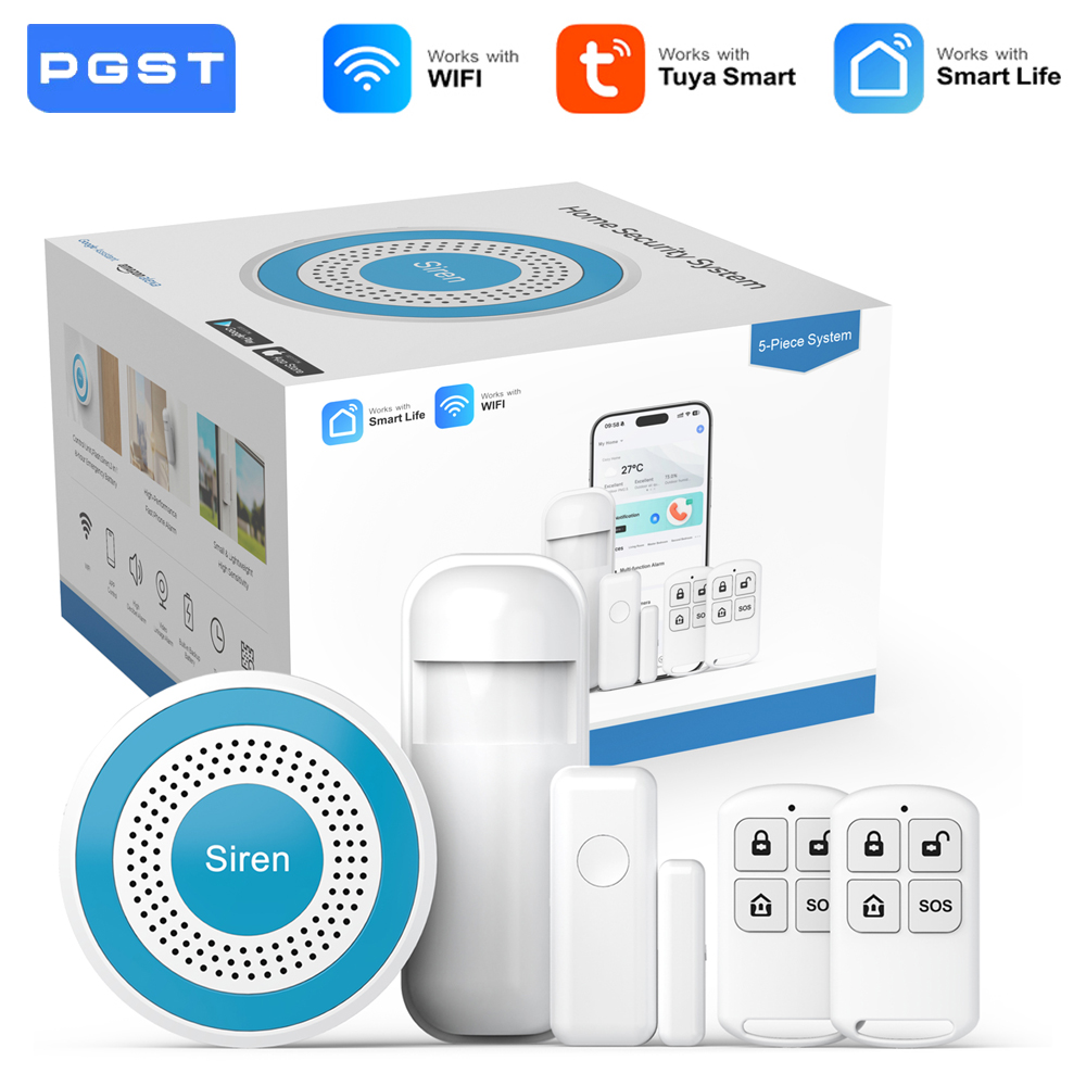 PGST WiFi Smart Life Alarm Sec - Home Automation Tutorial recension och pris