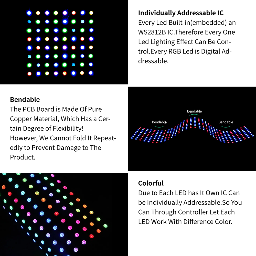 8X8 16X16 8X32 WS2812B With US - Rgb Led Matrix 8X8 recension och pris