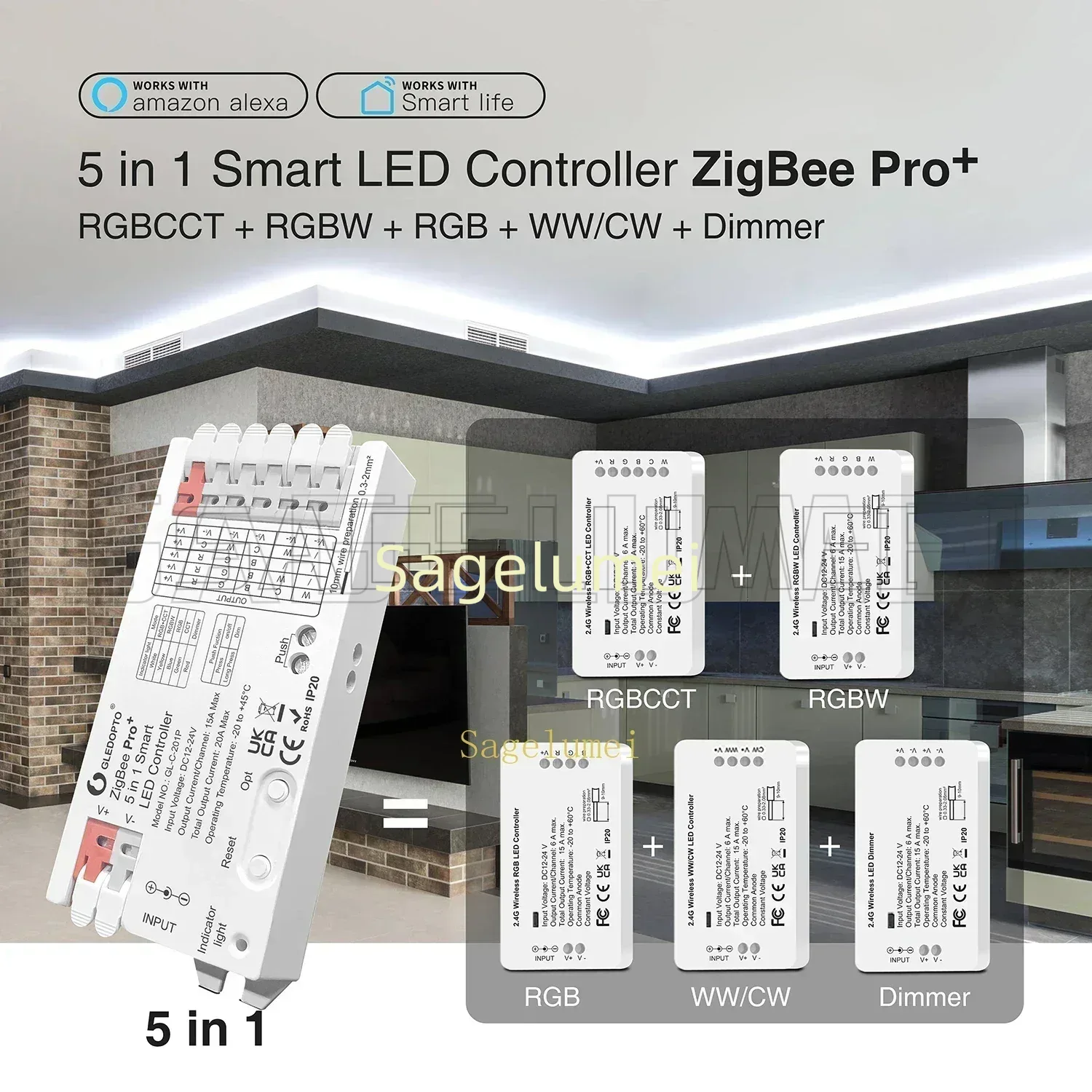 GLEDOPTO GL-C-201P/202P/203/60 - Zigbee Coordinator Stick recension och pris