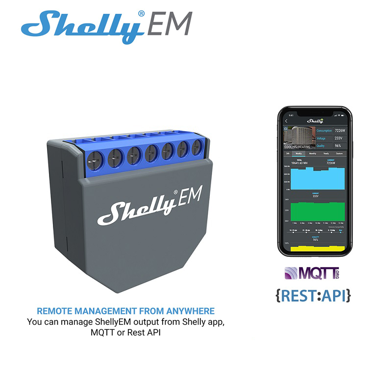 SHELLY EM Wifi Smart Life Cont - Shelly Relay Module recension och pris