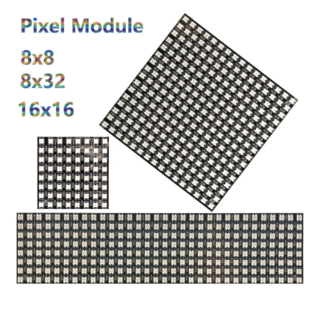 DC5V WS2812B 8*8 16*16 8*32 Fl - Rgb Led Matrix 8X8 recension och pris