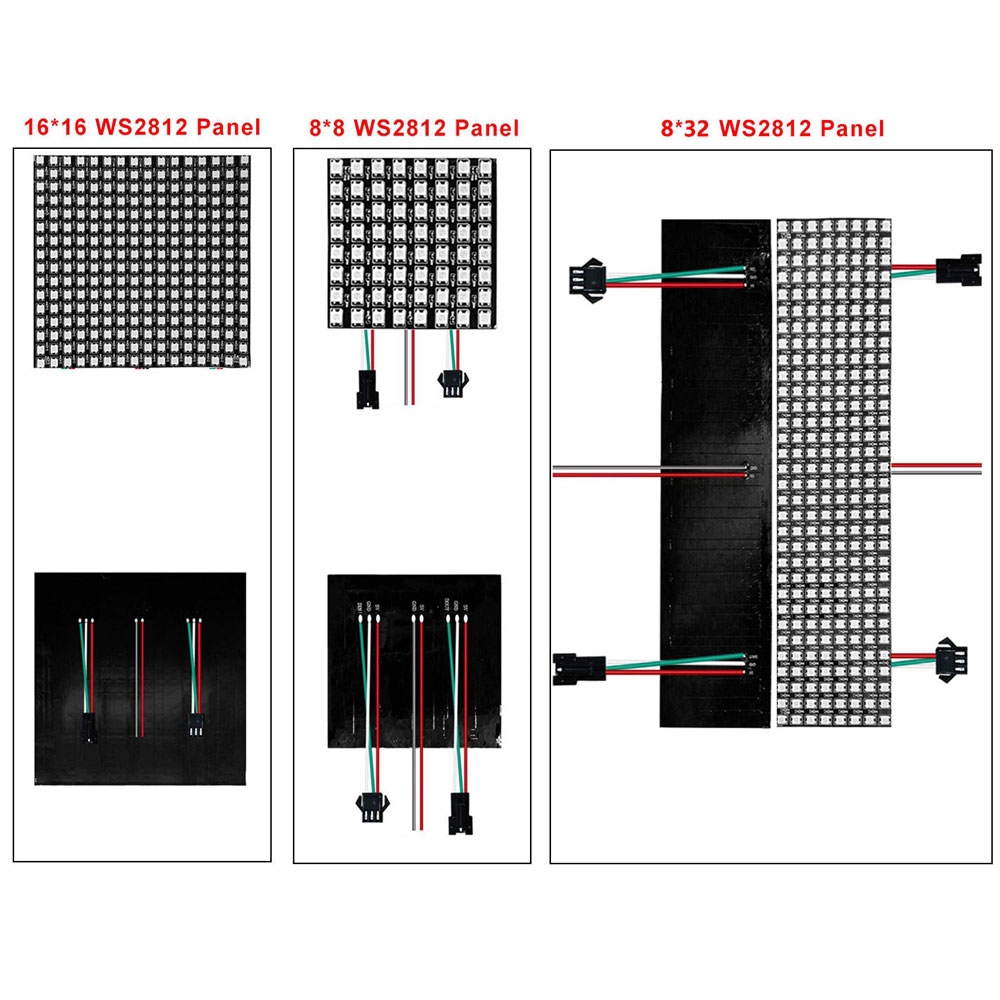 DC5V WS2812B 8*8 16*16 8*32 Fl - Rgb Led Matrix 8X8 recension och pris