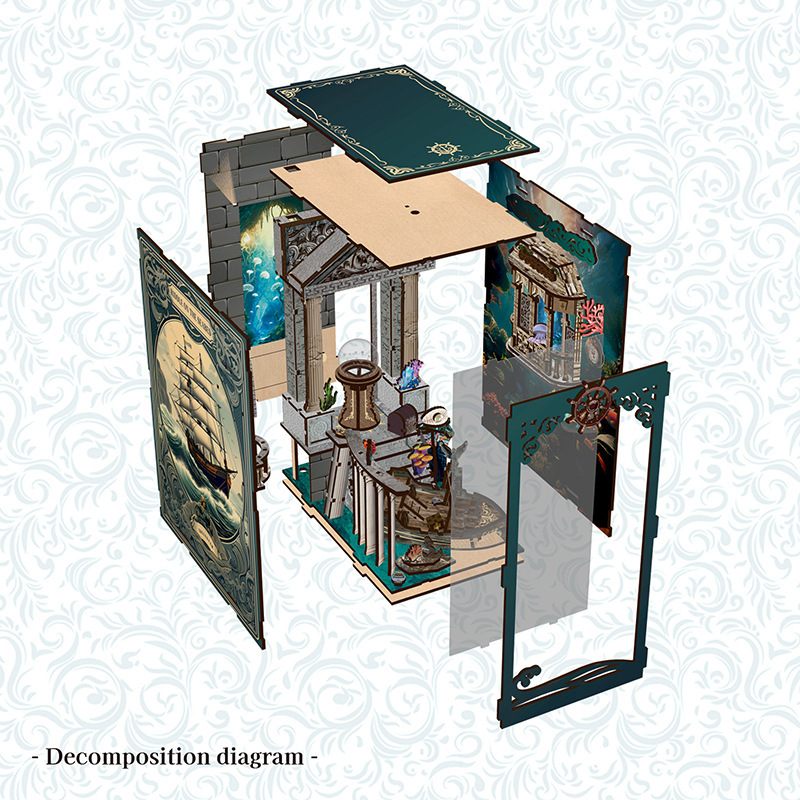 3D Wooden DIY Bookend Puzzle H - Smart Home Automation Diy recension och pris