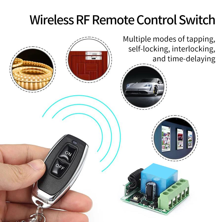 DC 12V 433Mhz RF Remote Contro - 433Mhz Receiver Module recension och pris