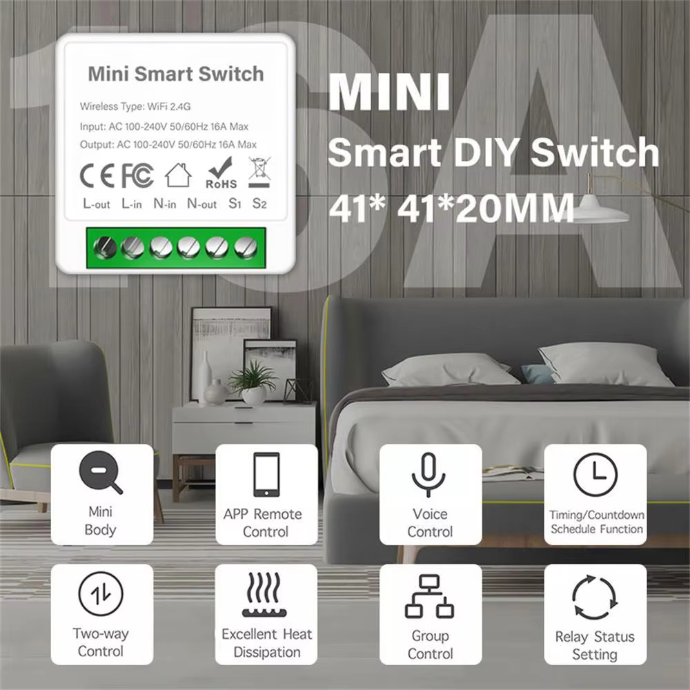 WiFi Zigbee3.0 Mini Smart Swit - Smart Home Automation Diy recension och pris