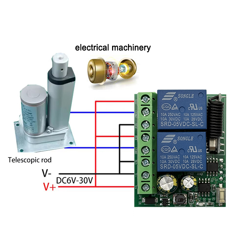 DC 12V 24V AC 220V RF433 2CH M - 433Mhz Receiver Module recension och pris