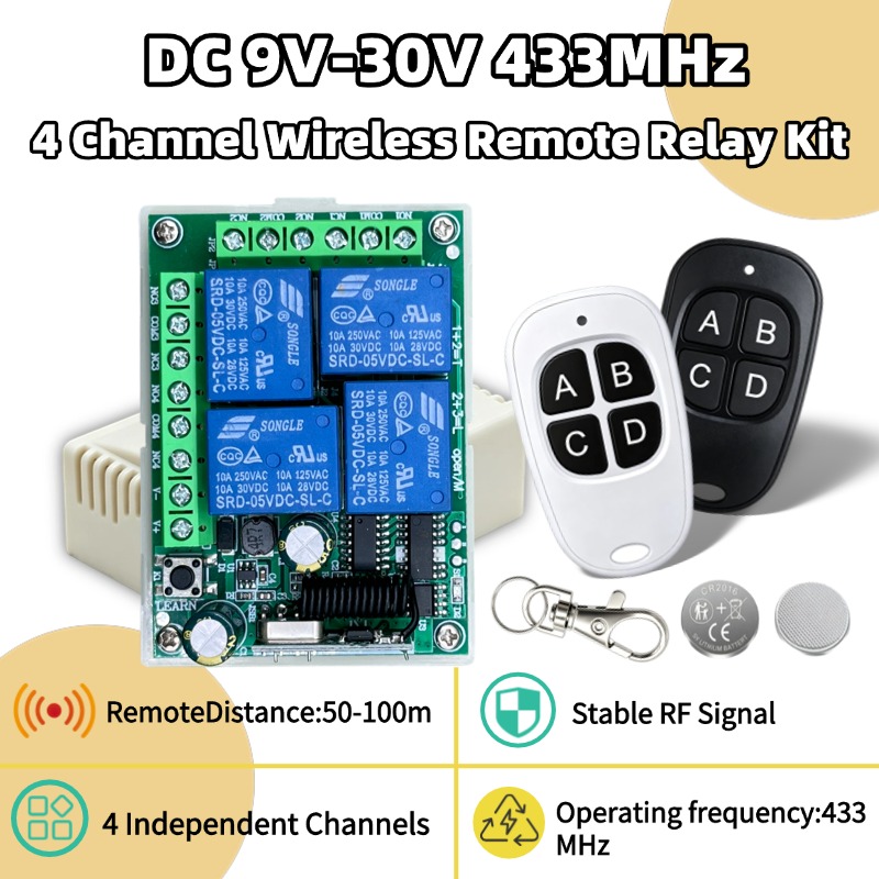 433MHz Universal Wireless Remo - 433Mhz Receiver Module recension och pris