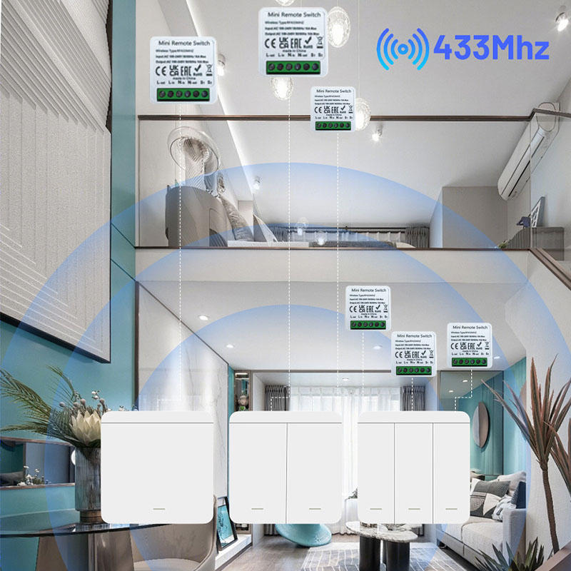 RF 433MHz Smart DIY Wireless S - Home Automation Systems Diy recension och pris