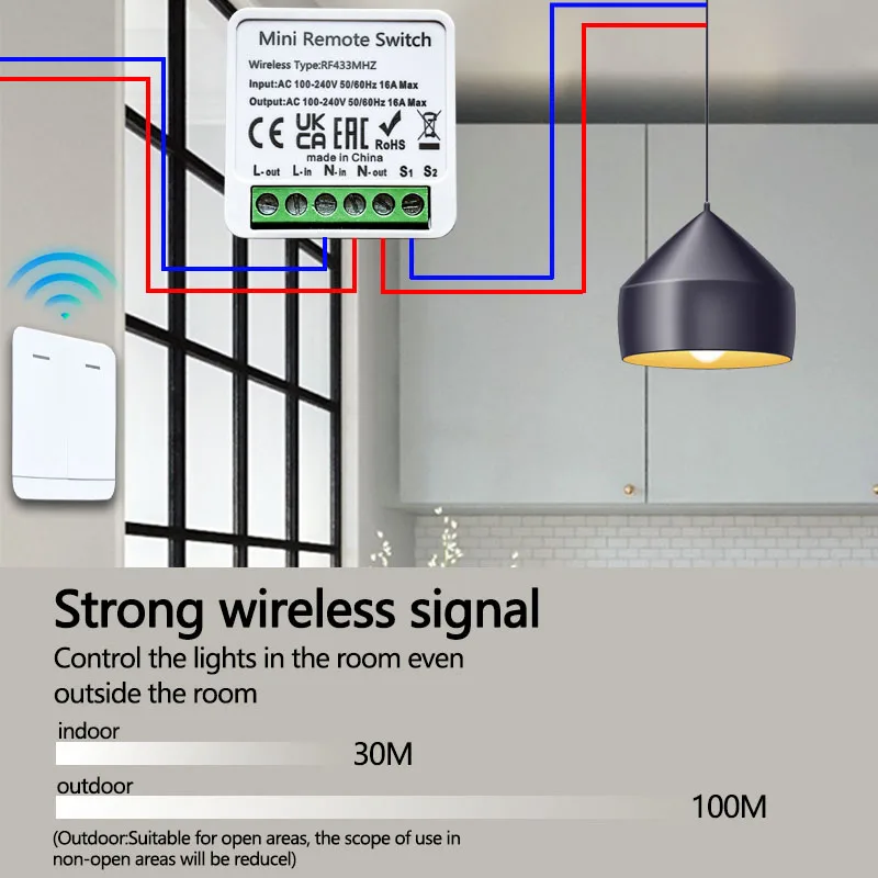 RF 433MHz Smart DIY Wireless S - Home Automation Systems Diy recension och pris