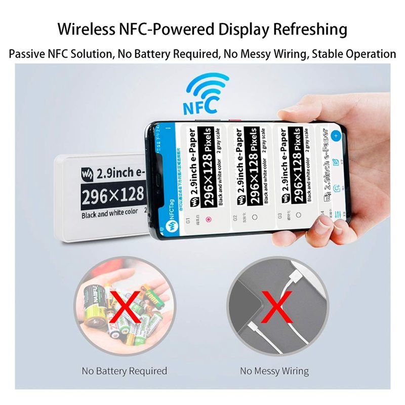 New  2.9 Inch Wireless NFC-Pow - Display Epaper 2.9 recension och pris