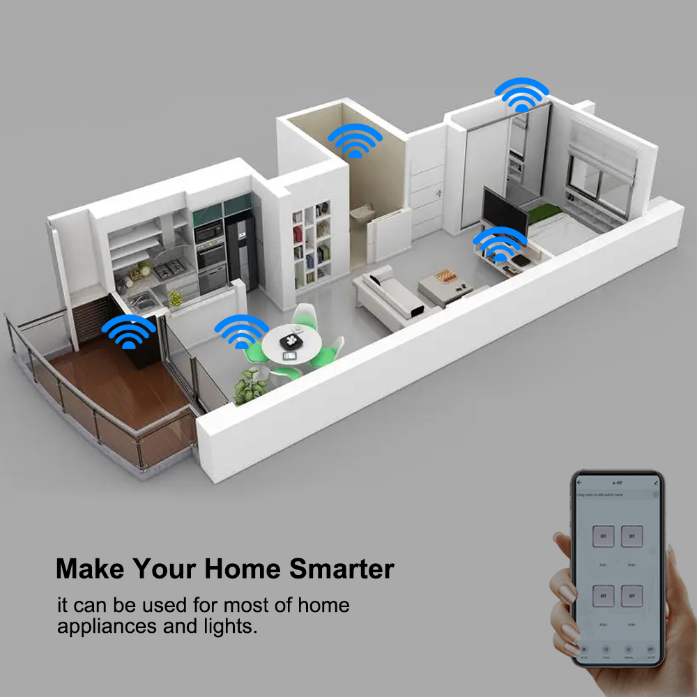 4CH Wifi / Zigbee Smart Relay  - Smart Home Automation Diy recension och pris