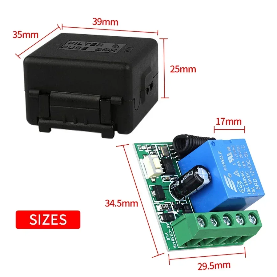 DC 12V Remote Control Smart Sw - 433Mhz Receiver Module recension och pris