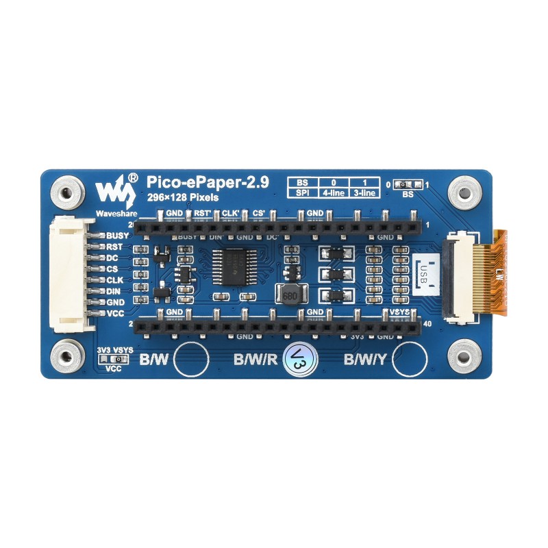 Waveshare Pico-ePaper-2.9-B,2. - Display Epaper 2.9 recension och pris