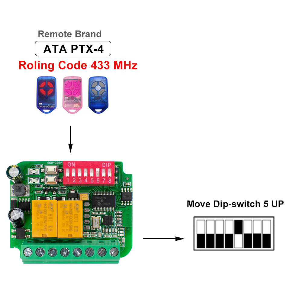 1-10pcs Universal Garage Recei - 433Mhz Receiver Module recension och pris