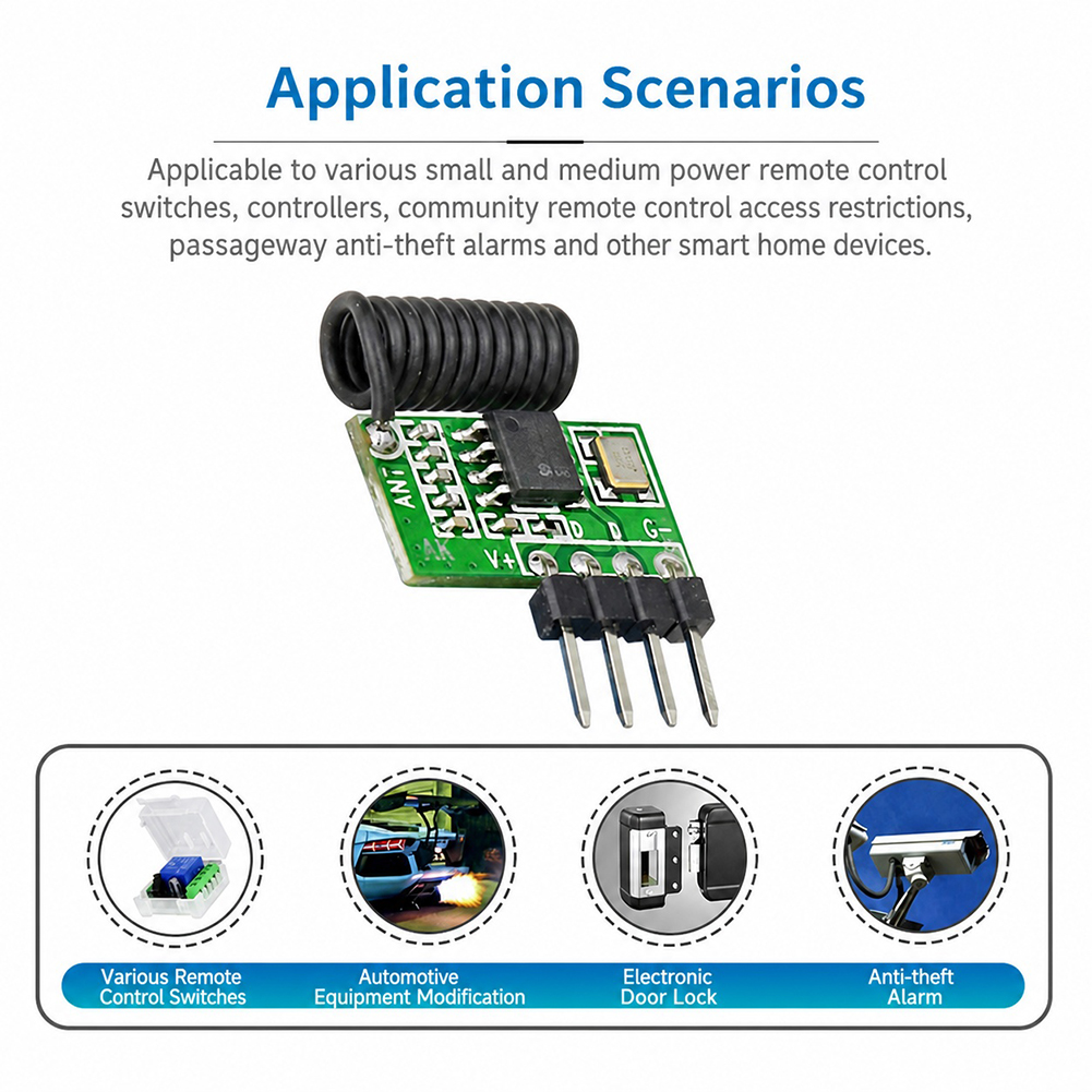 315MHz/433MHz Superheterodyne  - 433Mhz Receiver Module recension och pris