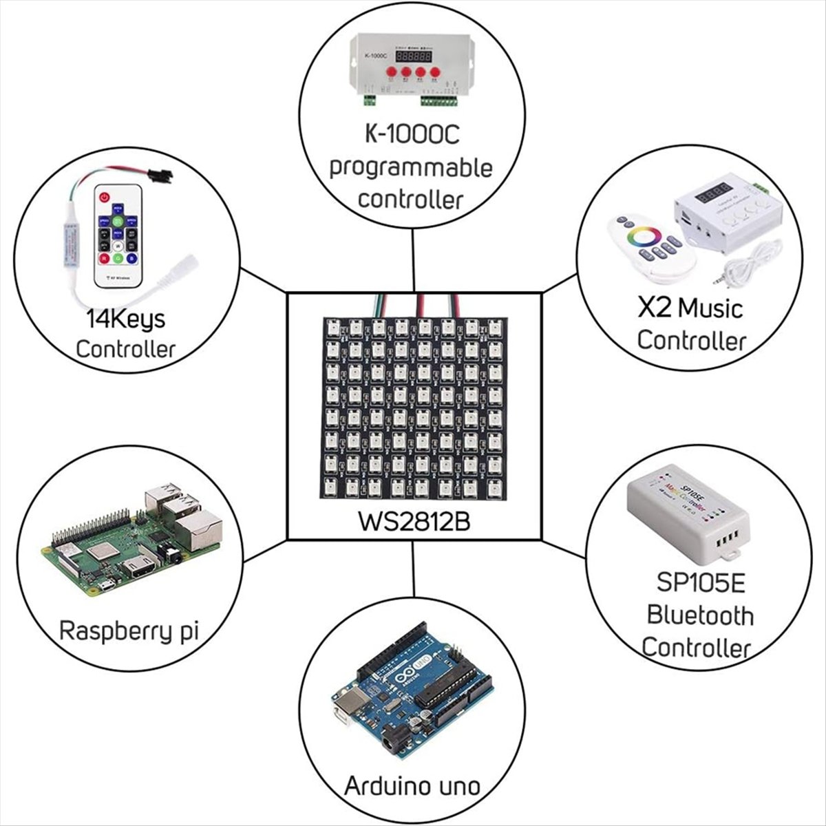 A36R WS2812B Dot Matrix Screen - Rgb Led Matrix 8X8 recension och pris