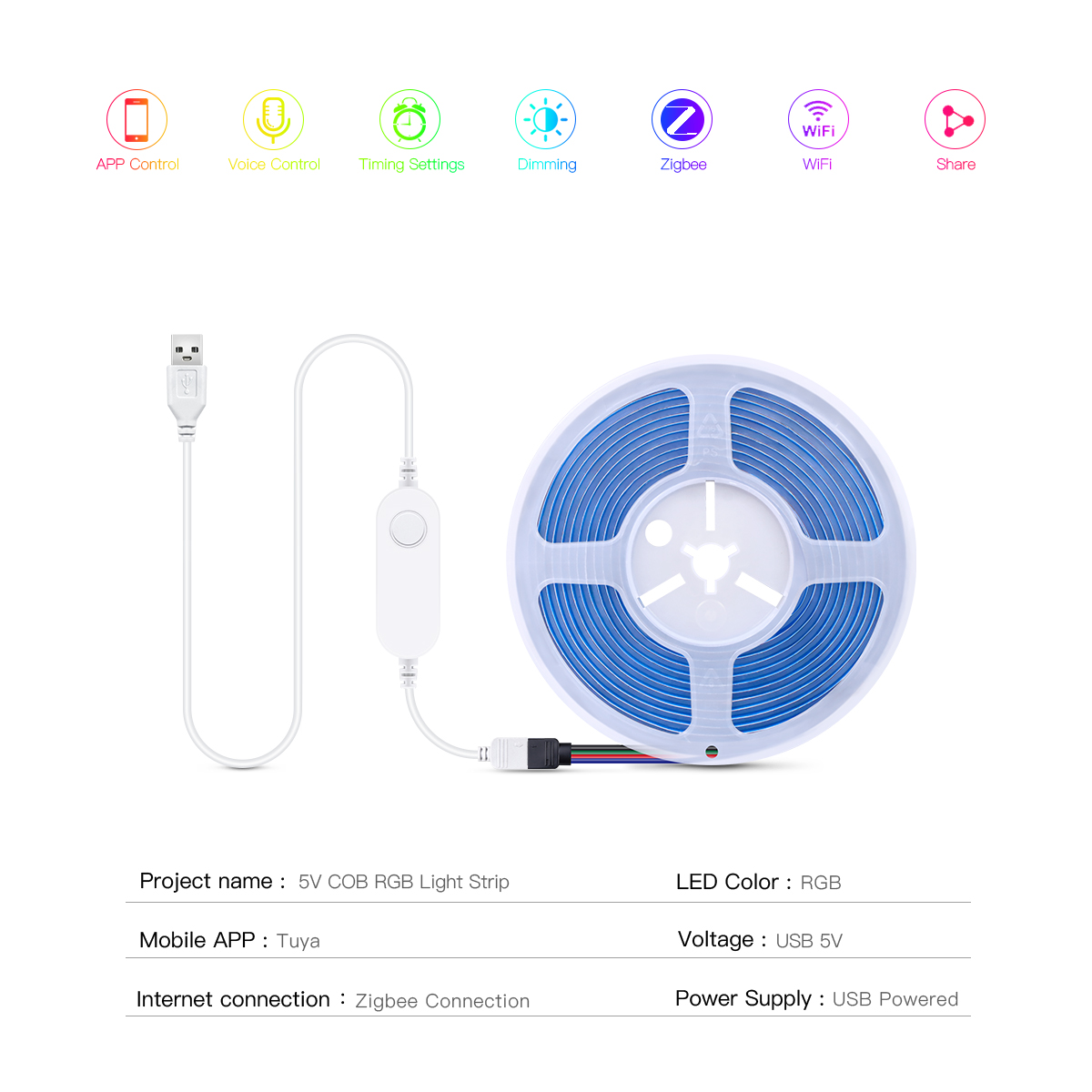 ZigBee LED Strip Smart Tuya CO - Zigbee Coordinator Stick recension och pris