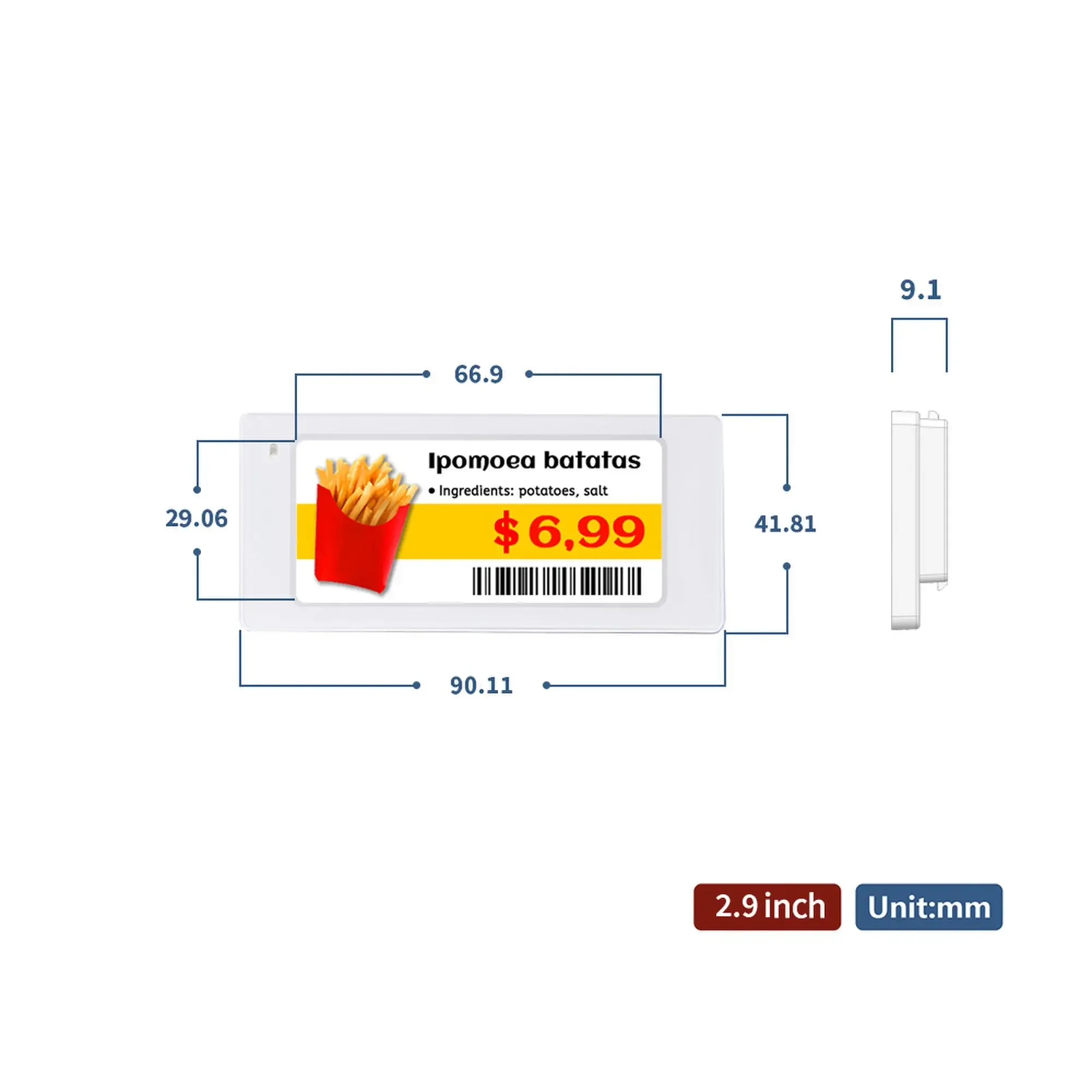 10pcs 2.9 Inch Size Digital Pr - Display Epaper 2.9 recension och pris