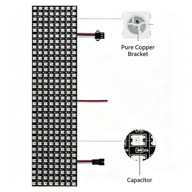 WS2812B Smart Pixel Module Mat - Rgb Led Matrix 8X8 recension och pris