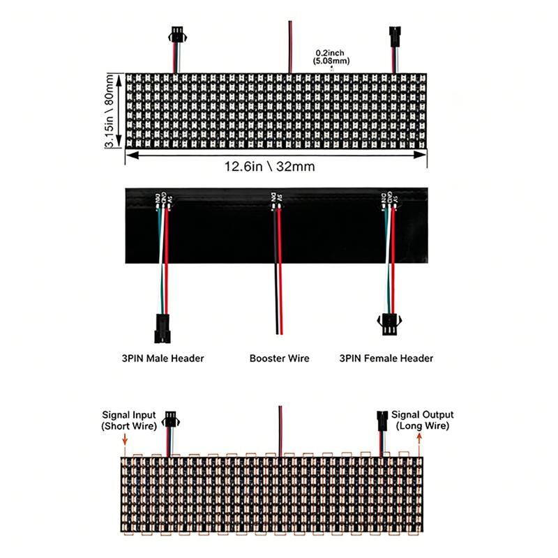 WS2812B Smart Pixel Module Mat - Rgb Led Matrix 8X8 recension och pris