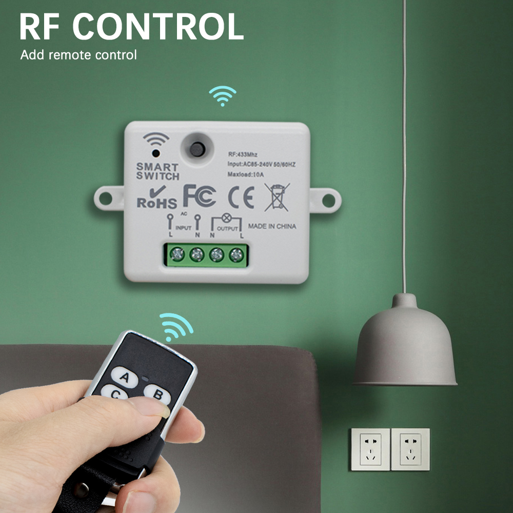 220V 1CH Wireless Remote Contr - 433Mhz Receiver Module recension och pris