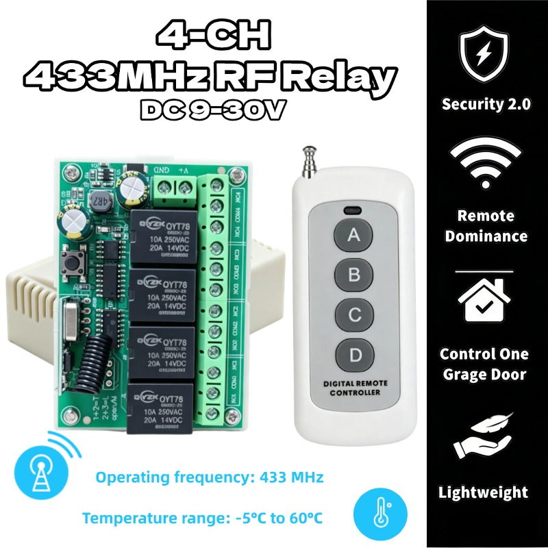 Universal Wireless Remote Cont - 433Mhz Receiver Module recension och pris